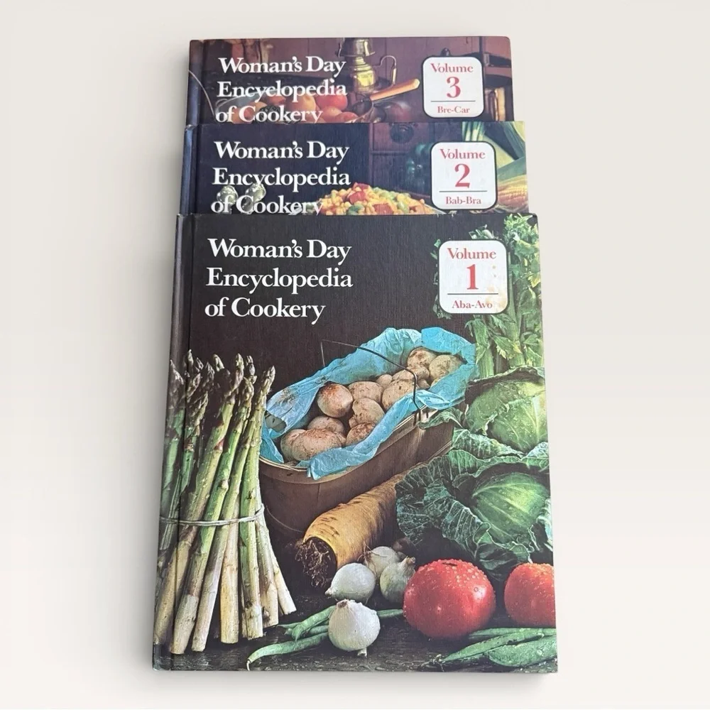 Vintage Woman's Day Encyclopedia of Cookery Volumes 1, 2 & 3